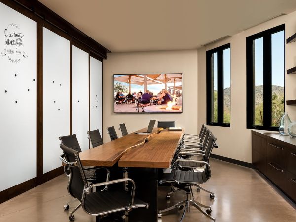 Conference Room with wood table